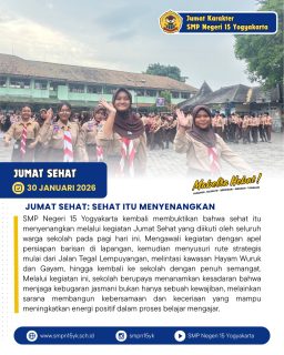 Jumat Sehat Mabelta, Sehat Itu Menyenangkan