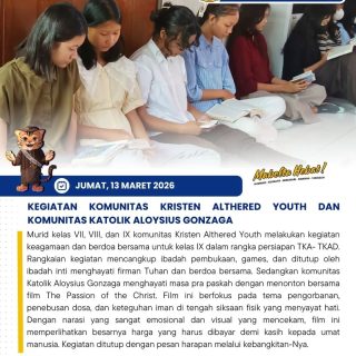 Kegiatan murid Kristiani dalam Jumat Religi ✨