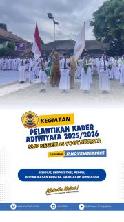 Dari halaman sekolah kita, hari ini tumbuh tunas-tunas harapan.
Kader Adiwiyata 2025/2026 resmi dilantik sekaligus mereka yang memilih untuk peduli, yang percaya bahwa perubahan besar lahir dari langkah kecil.

Di tangan mereka, daun jatuh bukan sekadar sampah, melainkan pengingat bahwa bumi selalu butuh dijaga. Di langkah mereka, setiap sudut sekolah bisa menjadi ruang hidup, menjadi tempat tumbuhnya cinta terhadap lingkungan.

Semoga semangat hari ini menjadi akar yang kuat! Akar yang menumbuhkan tindakan, bukan hanya wacana. Karena merawat bumi bukan tugas satu orang,
melainkan perjalanan bersama.

Selamat bertugas, para penjaga hijau SMPN 15 Yogyakarta.
Teruslah menanam, merawat, dan menginspirasi.

#widyawidita #smpn15yogyakarta #smpn15yk #adiwiyata #mabeltahebat
