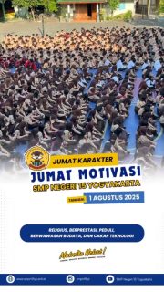 SMP Negeri 15 Yogyakarta akan meluncurkan logo resmi Hari Ulang Tahun ke-50 sebagai simbol perjalanan dan semangat untuk terus berkarya. Kegiatan ini juga akan diisi dengan arahan dari Kapolsek Danurejan mengenai pencegahan kenakalan remaja dan pentingnya penguatan jam belajar di kalangan pelajar. Kolaborasi antara sekolah dan kepolisian ini diharapkan dapat menciptakan lingkungan belajar yang aman, tertib, dan mendorong siswa menjadi generasi yang disiplin, cerdas, dan bertanggung jawab.

#widyawidita #mabeltahebat #smpn15yogyakarta #2025