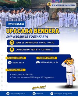 Informasi Upacara Bendera Hari Senin, 26 Januari 2026.