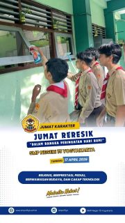 Pada hari Jumat ini, suasana di SMPN 15 Yogyakarta tampak berbeda dan jauh lebih dinamis. Seluruh warga sekolah—mulai dari Kepala Sekolah, guru, karyawan, hingga para murid kelas 7, 8, dan 9—bersatu padu melaksanakan agenda rutin Jumat Reresik.

Kegiatan ini bukan sekadar membersihkan lingkungan, melainkan sebuah aksi nyata untuk memupuk rasa memiliki terhadap lingkungan sekolah yang dikenal asri dan nyaman. Kalau bukan KITA siapa lagi 💛