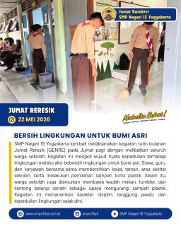 Bebersih lingkungan untuk bumi asri bersama World Cleanup Day Indonesia.