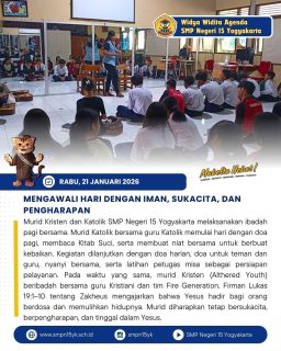 Mengawali hari dengan Iman, Sukacita, dan Pengharapan