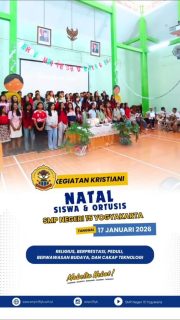 ✨🎄 Natal Bersama Keluarga Besar Kristiani  SMPN 15 Yogyakarta 🎄✨
Penuh sukacita dan kebersamaan, Natal dirayakan bersama siswa serta orang tua siswa Kristiani SMP N 15 Yogyakarta. Firman Tuhan disampaikan oleh Pdt. Hesty Murwasari, S.Th.h dengan tema “Allah Hadir untuk Menyelamatkan Keluarga”, mengingatkan bahwa kasih dan penyertaan Tuhan senantiasa nyata di tengah keluarga.

Kiranya damai Natal membawa pengharapan, iman, dan kasih yang terus bertumbuh. 🙏✨