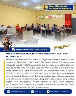 SMPN 15 Yogyakarta Ikuti Pemantapan TKA–TKAD Provinsi DIY ✨