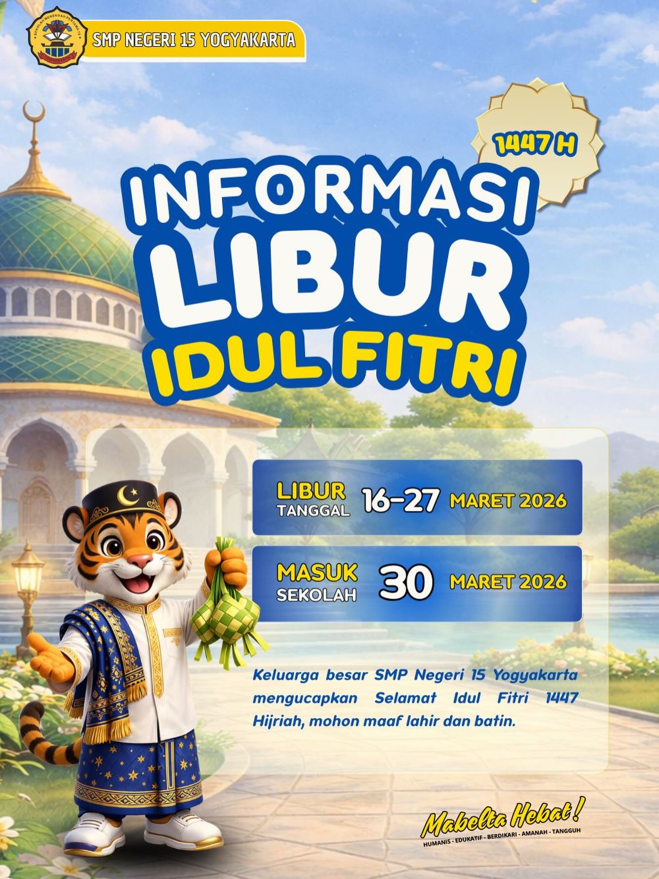 Informasi Libur Idul Fitri 1447 H 🙏🏼