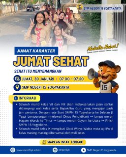 Informasi kegiatan Jumat Karakter tanggal 30 Januari 2026🌟