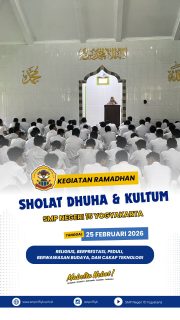 Kegiatan Ramadhan
Sholat Dhuha & Kultum
di SMP Negeri 15 Yogyakarta

Rabu, 25 Februari 2026

Semoga kegiatan ini membawa keberkahan, meningkatkan iman dan takwa, serta menumbuhkan kebiasaan ibadah yang baik bagi seluruh warga sekolah. 🌙🤍