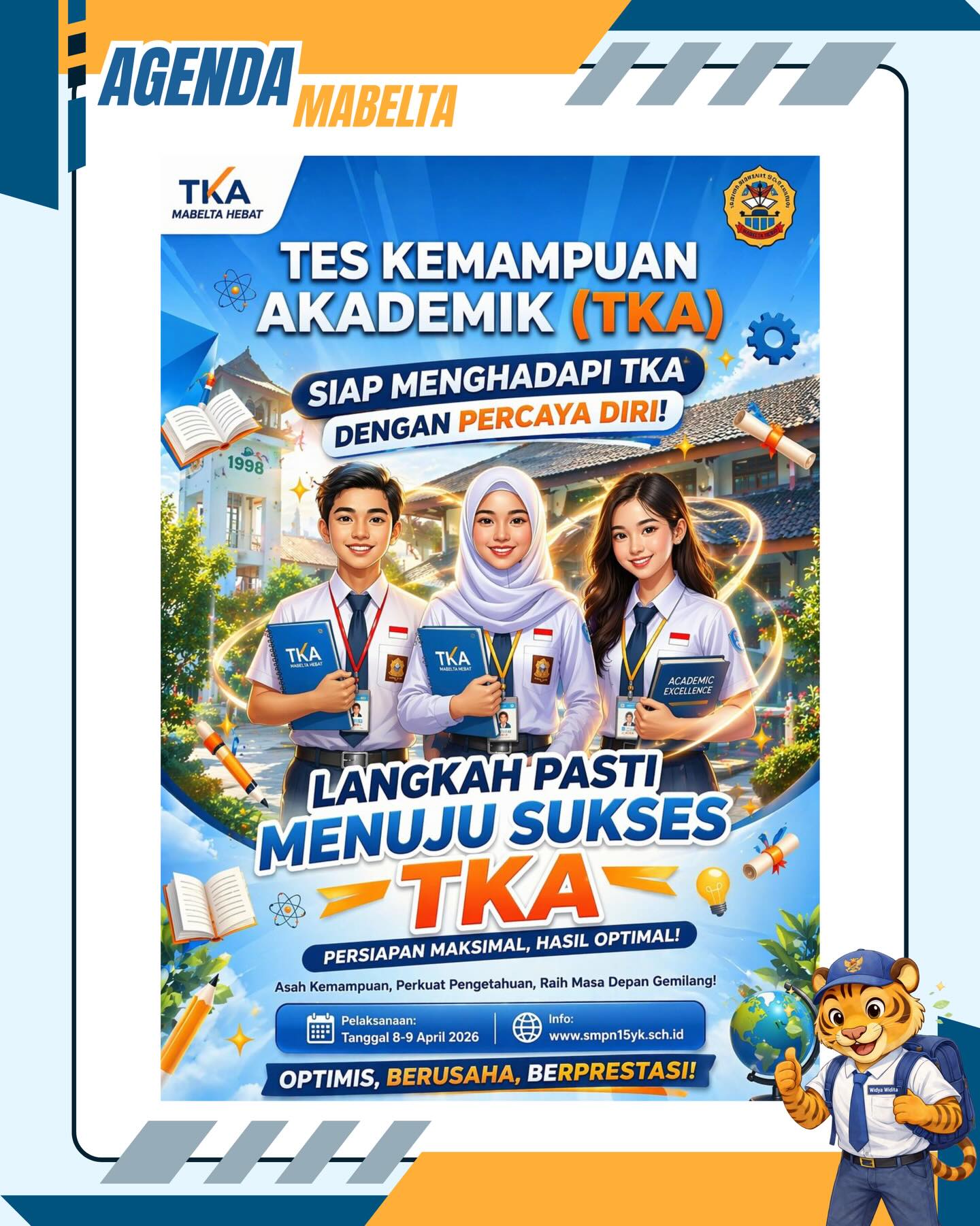 Murid Kelas IX SMP Negeri 15 Yogyakarta siap menghadapi TKA 2026 🔥