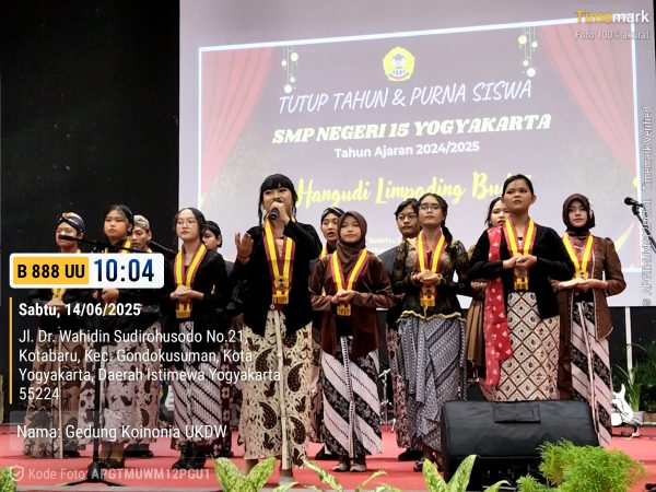 SMP Negeri 15 Yogyakarta Gelar Acara Tutup Tahun dan Purna Siswa Angkatan 2024/2025 Bertema “Hangudi Limpading Budi”