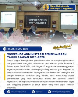 Workshop Administrasi Pembelajaran Tahun Ajaran 2025-2026 ✨