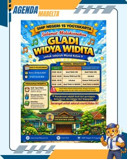 Semangat melaksanakan Gladi Widya Widita bagi murid kelas IX 🔥