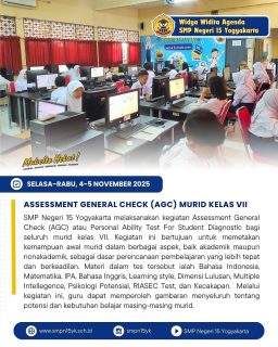 Asessment General Check (AGC) Kelas VII telah sukses dilaksanakan ✨