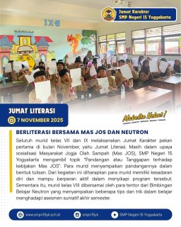 Jumat Literasi Mabelta bersama Mas JOS dan Neutron Yogyakarta.