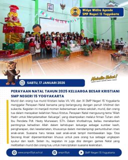 Perayaan Natal Keluarga Besar Kristiani SMP Negeri 15 Yogyakarta ✨