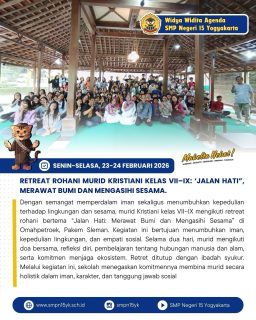 Retreat Rohani Murid Kristiani SMP Negeri 15 Yogyakarta ✨