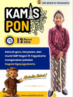 Penggunaan pakaian Gagrak pada Kamis Pon, 12 Maret 2026 ✨