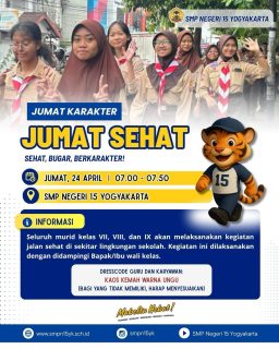 Jumat Karakter - Jumat Sehat 💪🏻