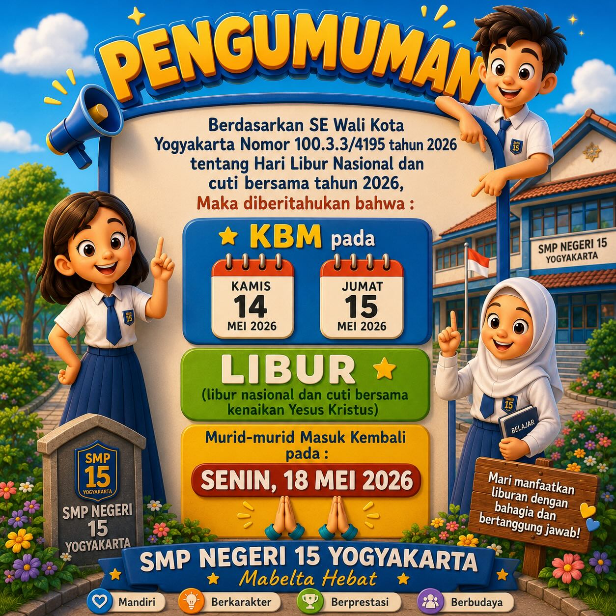 Pengumuman Hari Libur Nasional ✨