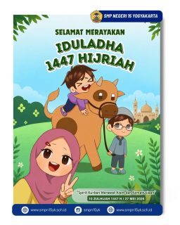 SELAMAT MERAYAKAN IDULADHA 1447 HIJRIAH

10 Zulhijah 1447 H / 27 Mei 2026

Poster digital ini adalah karya dari Shyena Kaliya Willia Kelas 8J