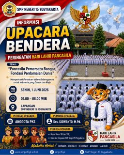Informasi Upacara Bendera Peringatan Hari Lahir Pancasila Tahun 2026